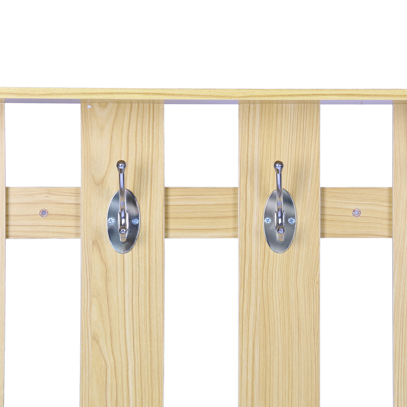 Conjunto Muebles de Entrada Recibidor Pasillo 3 Piezas Perchero Espejo